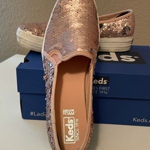 Keds Triple Decker Sequin Pink women’s 6.5